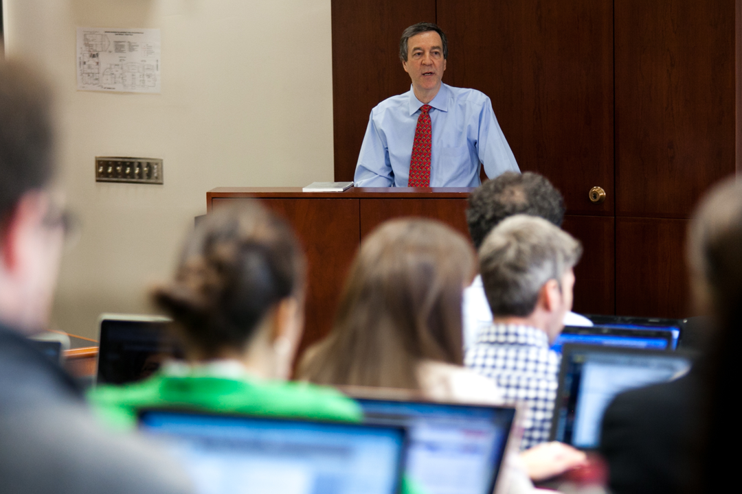 GW Law Professor teaching a class
